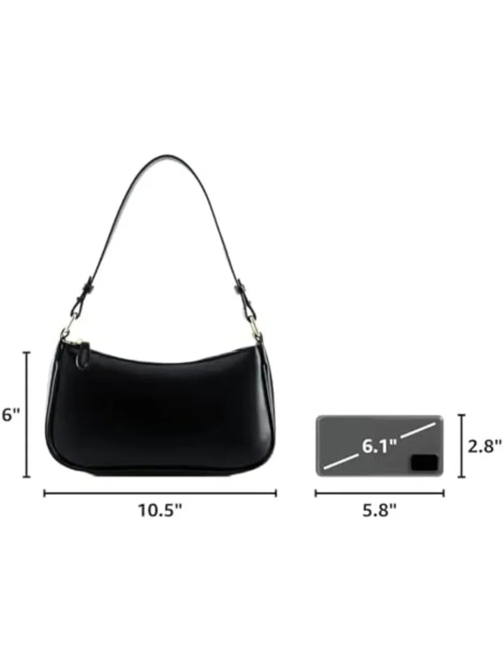 Stylish Leather Hobo Sling Tote Bag for Women - Retro Clutch with 2 Straps